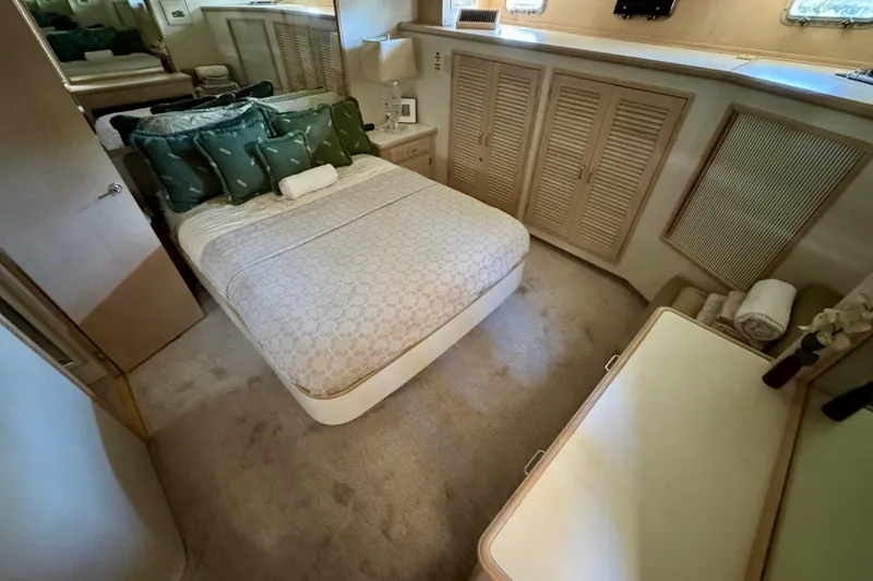 Slide: The Image of Bathroom interior of 1993 Tollycraft 57 Pilothouse Motor Yacht with sink and toilet. - 25