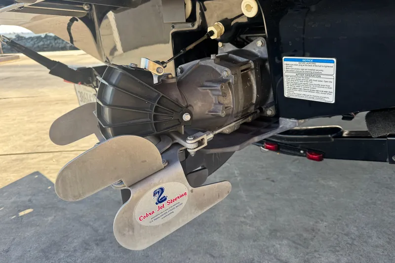 Slide: The Image of 2018 Yamaha AR195 jet boat propulsion system with Cobra Jet Steering fins. - 17