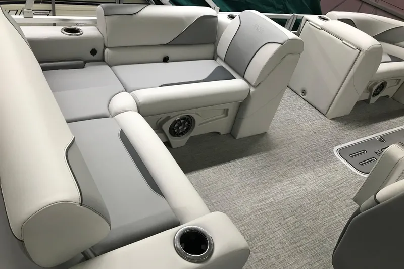 Slide: The Image of Luxurious interior of 2026 Avalon Venture 85 Versatile with rear bench seating. - 3