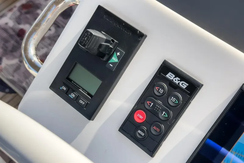 Slide: The Image of Control panel of 2023 Bavaria C50 yacht with B&G navigation system. - 21