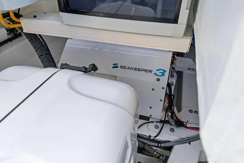 Slide: The Image of Seakeeper 3 stabilizer in 2024 Vanquish Yachts 40, enhancing onboard comfort and stability. - 45