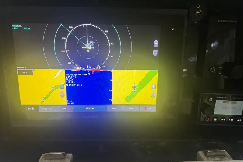 Slide: The Image of Boat navigation system display on a 2005 Regulator 26 Center Console. - 21