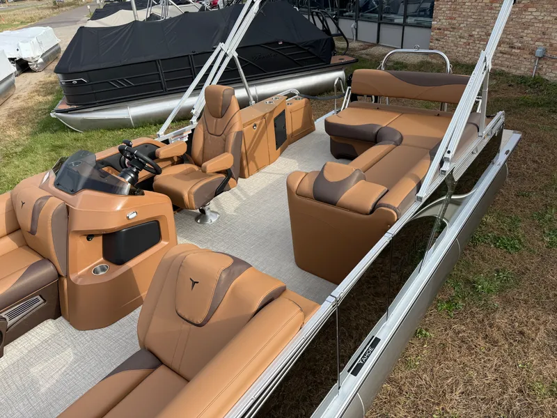 Slide: The Image of Tahoe LTZ CRB 2385 Cruise Rear Bench Pontoon $35995 2025 - 4