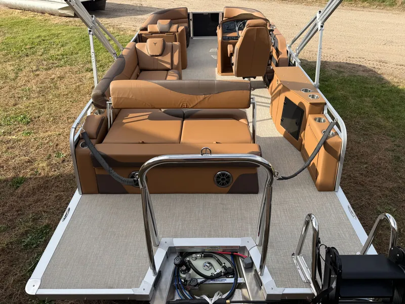 Slide: The Image of Tahoe LTZ CRB 2385 Cruise Rear Bench Pontoon $35995 2025 - 7