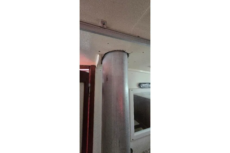 Slide: The Image of Interior view of a 1978 Tartan T34c sailboat mast support. - 27