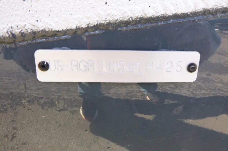 Slide: The Image of Hull identification number on a 2025 Ranger RB210 boat. - 18