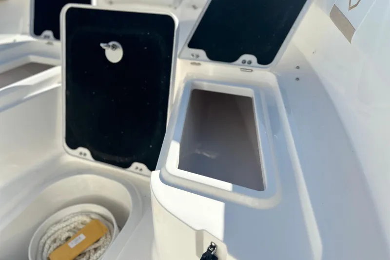Slide: The Image of Storage compartments on 2026 Sea Fox 228 Commander boat, featuring sleek design and practical utility. - 18
