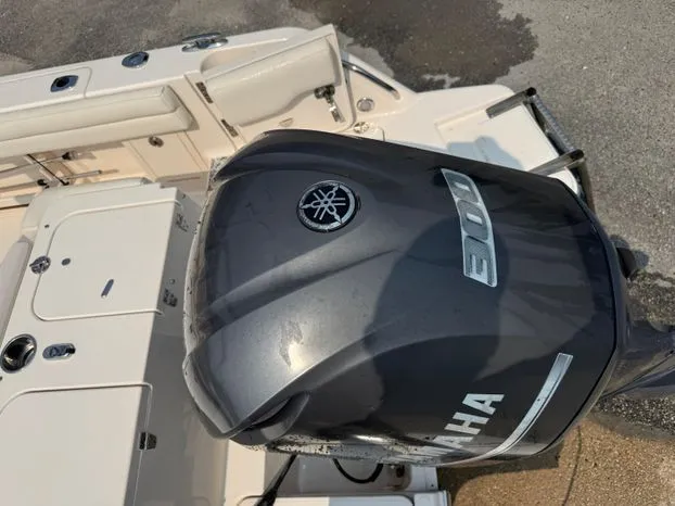 Slide: The Image of 2017 Grady-White Freedom 235 boat with Yamaha 300 outboard motor. - 8