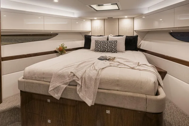 Slide: The Image of Luxurious bedroom interior of 2026 Riviera 72 Sports Motor Yacht Series II. - 21