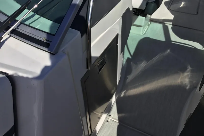 Slide: The Image of 2017 Regal 3200 Bowrider interior with sleek design and modern features. - 30