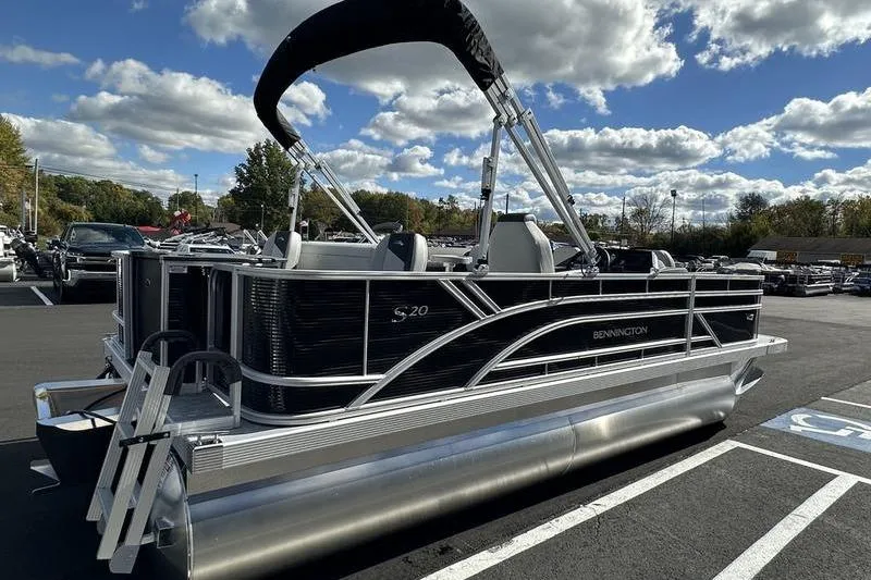 Slide: The Image of Open storage compartment in 2026 Bennington S 20 SF boat interior. - 27