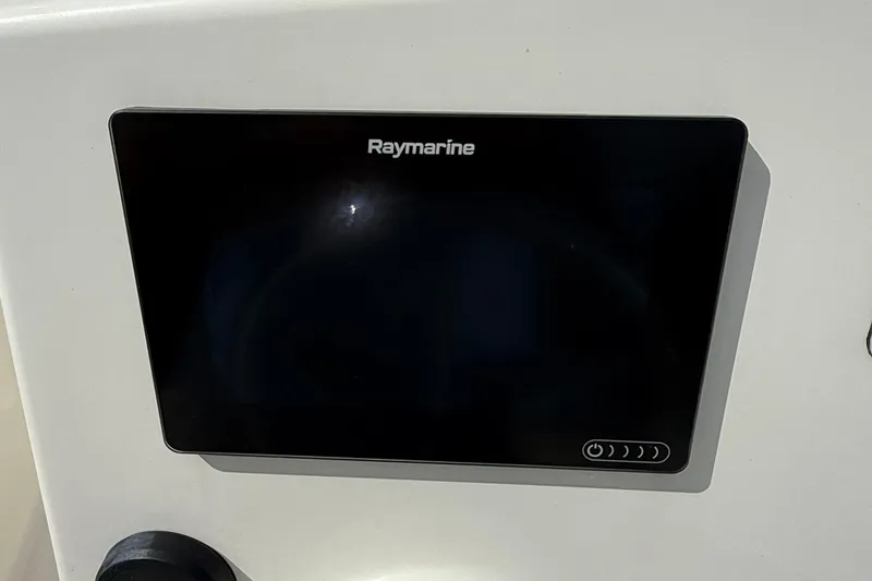 Slide: The Image of Raymarine display on 2021 Boston Whaler 170 Montauk boat dashboard. - 27