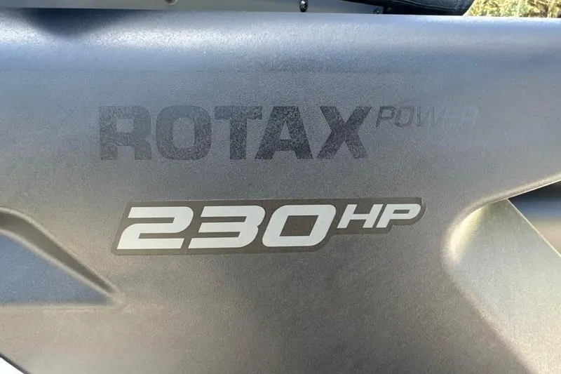 Slide: The Image of 2023 Sea-Doo Switch Cruise 21 with Rotax 230 HP engine detail. - 17