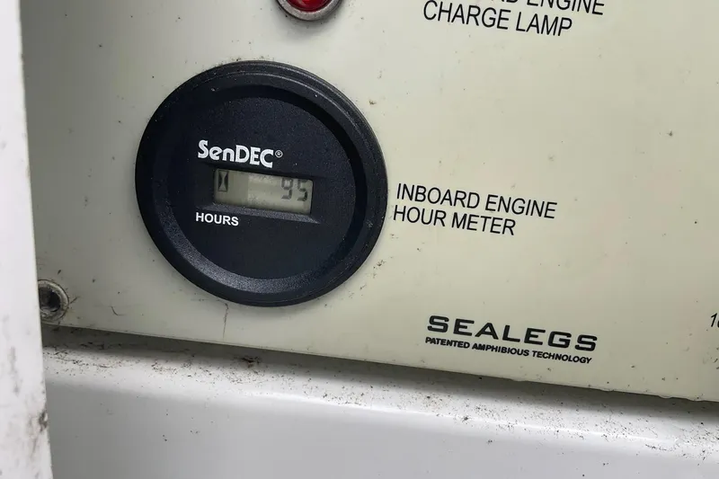 Slide: The Image of Inboard engine hour meter on 2011 Sealegs 7.1, displaying 95 hours. - 9