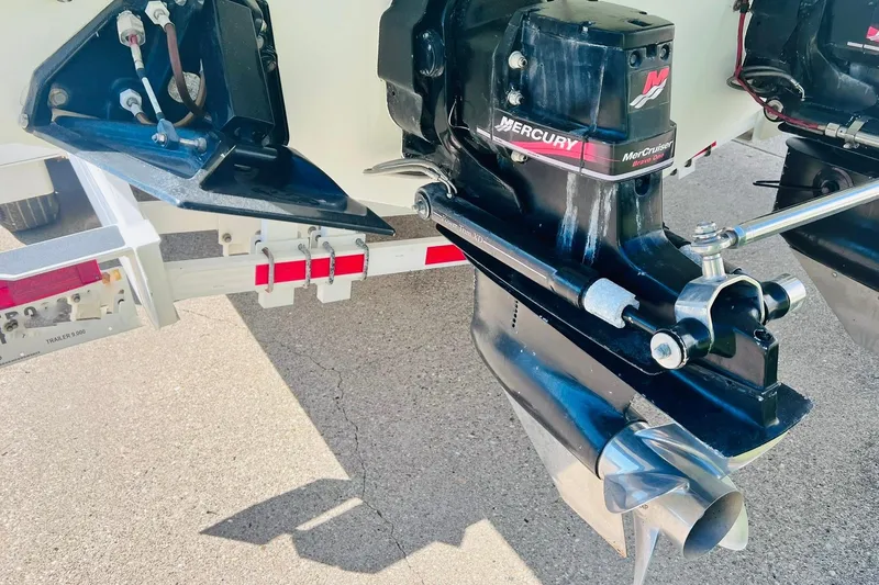 Slide: The Image of 1996 Baja .38 Special boat with Mercury MerCruiser Bravo One outdrive. - 20