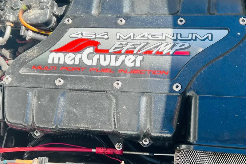 Slide: The Image of Engine of a 1996 Baja .38 Special boat with MerCruiser Magnum MPI. - 78