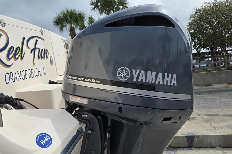 Slide: The Image of 2013 Grady-White Express 330 with Yamaha four-stroke engine, Orange Beach, AL. - 8