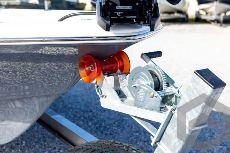 Slide: The Image of 2026 Tidewater 2110 Bay Max boat trailer with winch and roller system. - 11