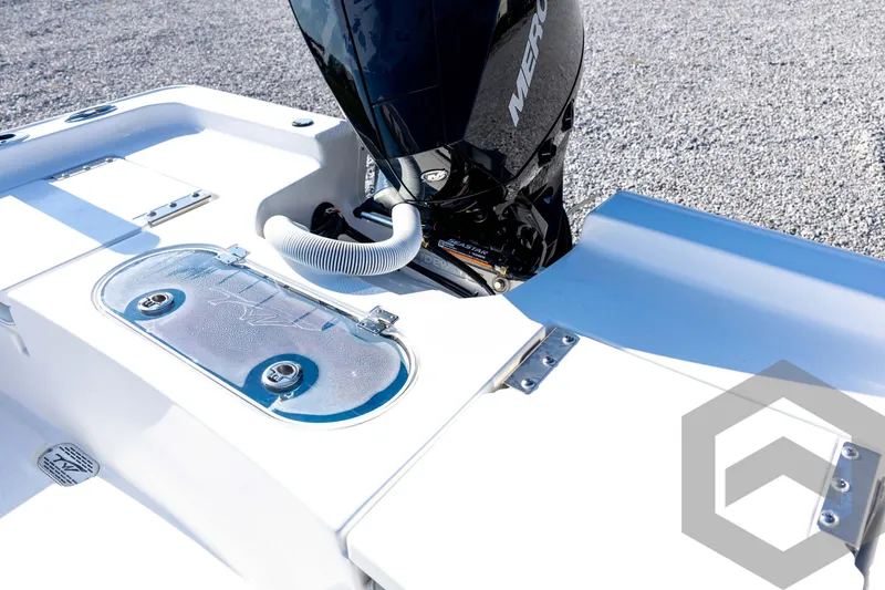 Slide: The Image of 2026 Tidewater 2110 Bay Max boat with Mercury engine, featuring sleek design and modern features. - 69