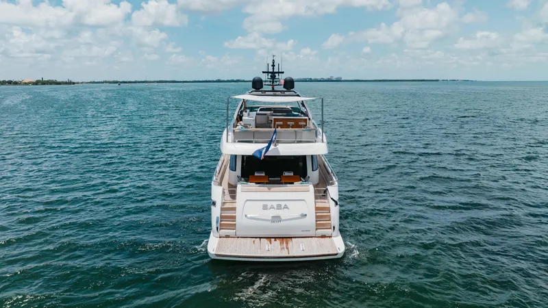 Slide: The Image of Sanlorenzo SL86 yacht cruising on open water, 2022 model. - 20