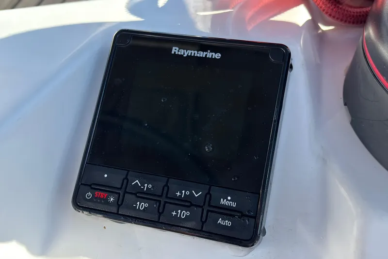 Slide: The Image of Raymarine control panel on 2018 Jeanneau Sun Odyssey 389 yacht. - 16