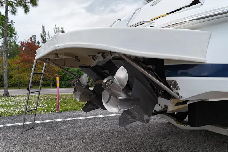 Slide: The Image of Twin Volvo Penta 5.7 GSi engines in a 1999 Cobalt 293 boat. - 66