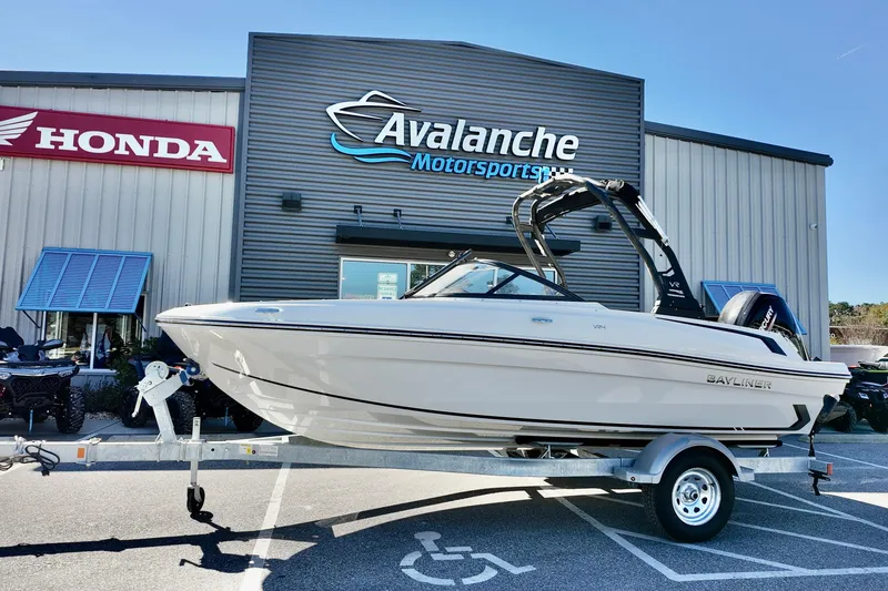 The Image of 2025 Bayliner VR4 Bowrider OB displayed at Avalanche Motorsports dealership. - 0