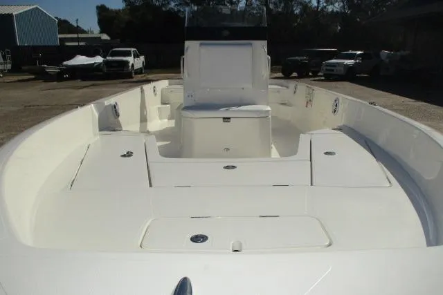 Slide: The Image of 2026 Skeeter SX2350 boat interior with spacious deck and seating. - 11