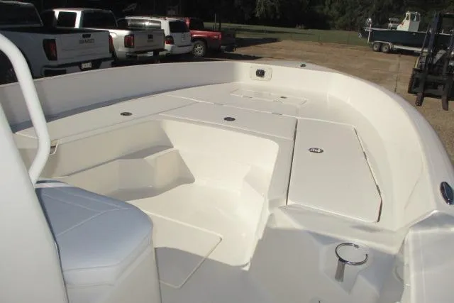 Slide: The Image of 2026 Skeeter SX2350 boat interior with spacious seating and storage compartments. - 12