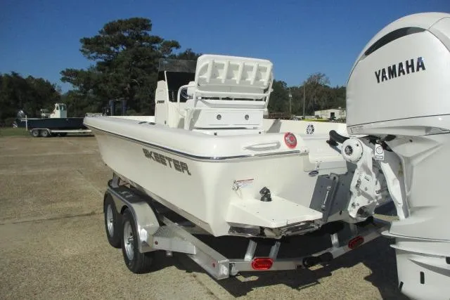Slide: The Image of 2026 Skeeter SX2350 boat on trailer with Yamaha outboard motor. - 17