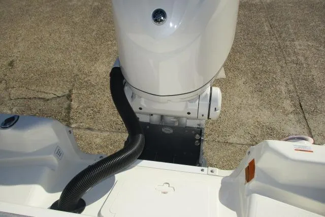 Slide: The Image of 2026 Skeeter SX2350 boat engine and deck view. - 3