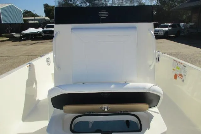 Slide: The Image of 2026 Skeeter SX2350 boat interior with seating and storage compartment. - 6