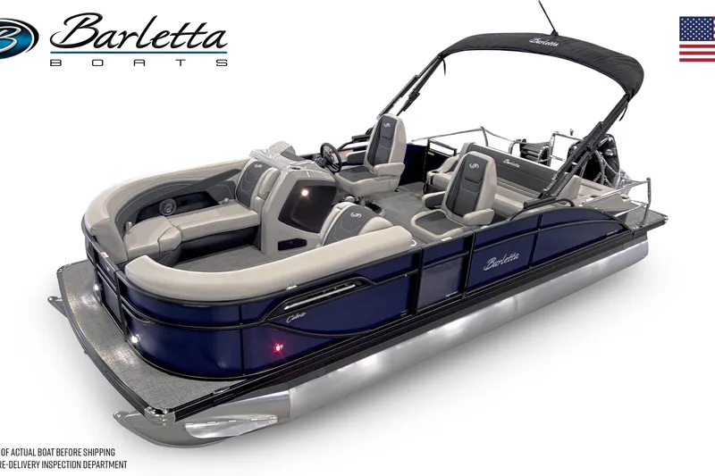 The Image of 2026 Barletta C22UC pontoon boat with sleek design and comfortable seating. - 0