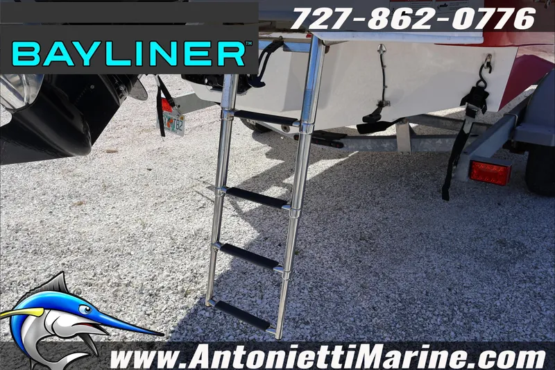 Slide: The Image of Bayliner DX 2000 boat ladder and trailer, contact Antonietti Marine for details. - 11