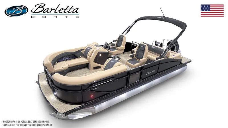 Slide: The Image of Manufacturer Provided Image: 2021 Barletta C22UC pontoon boat interior layout, top view. - 7