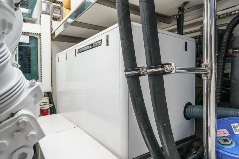 Slide: The Image of Engine room of 2010 Ocean Alexander Motor Yacht with Northern Lights generator. - 75