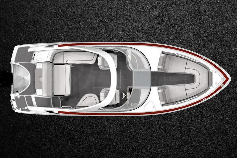 Slide: The Image of Dashboard of 2026 Crownline 260 XSS with dual Garmin displays. - 6