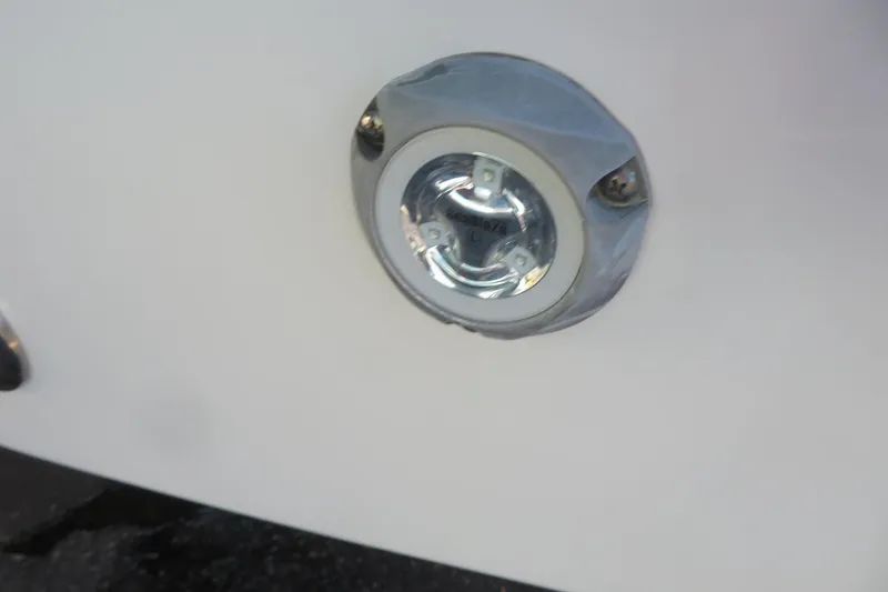 Slide: The Image of Close-up of a 2022 Key West 189 FS boat light fixture. - 38