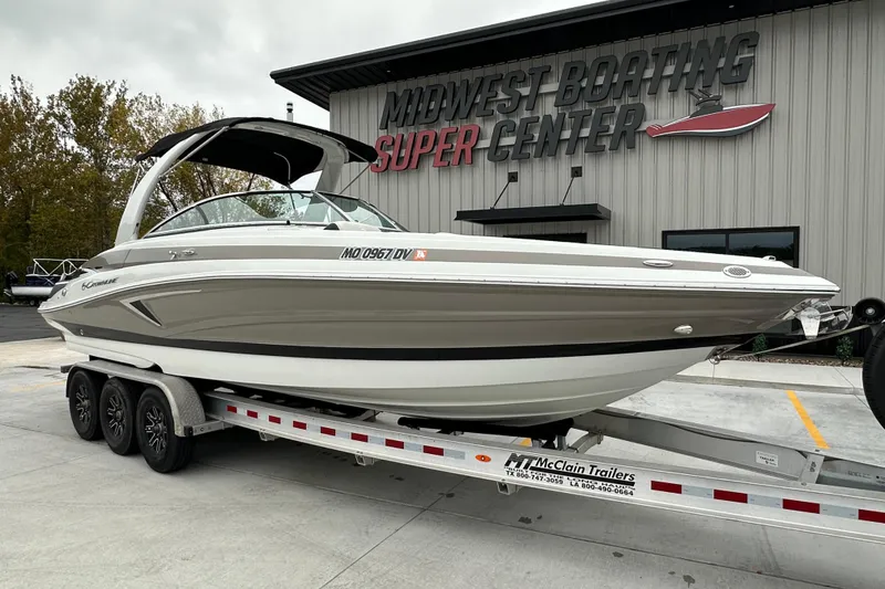 Slide: The Image of 2023 Crownline 290 CR boat on trailer at Midwest Boating Super Center. - 7