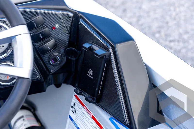 Slide: The Image of Dashboard of 2026 G3 Sportsman 1710 SE boat with controls and gauges. - 55