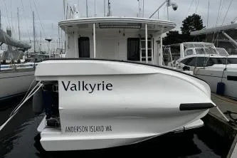 Slide: The Image of 2007 American Tug 41 "Valkyrie" docked at marina, Anderson Island, WA. - 45