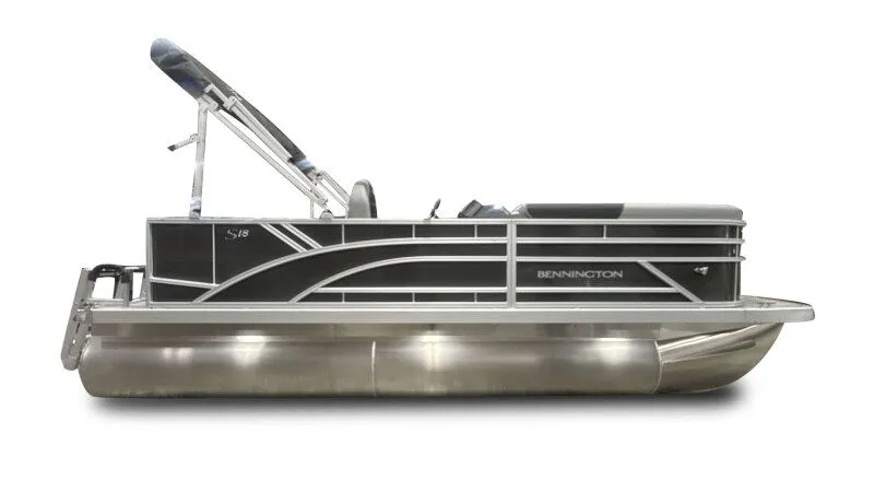 Slide: The Image of 2026 Bennington 188SL pontoon boat, sleek design, luxury features. - 8