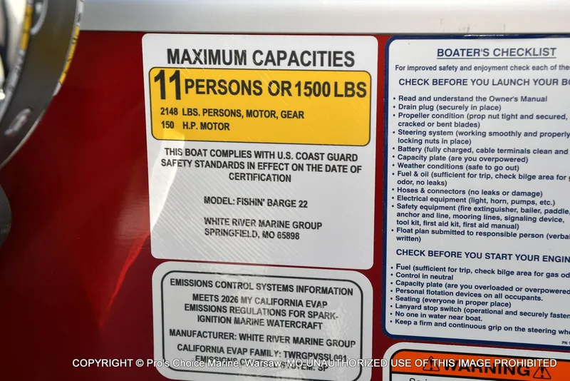 Slide: The Image of Sun Tracker Fishin' Barge 22 DLX w/115HP Pro-XS 4 Stroke 2026 - 42