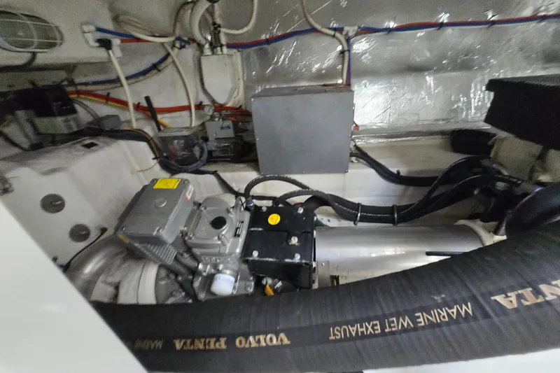 Slide: The Image of Engine room of 2016 Cruisers Sport Series 45 Cantius with Volvo Penta components. - 63