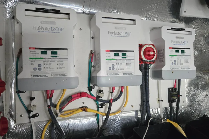 Slide: The Image of Propeller of 2016 Cruisers Sport Series 45 Cantius yacht on dry dock. - 66