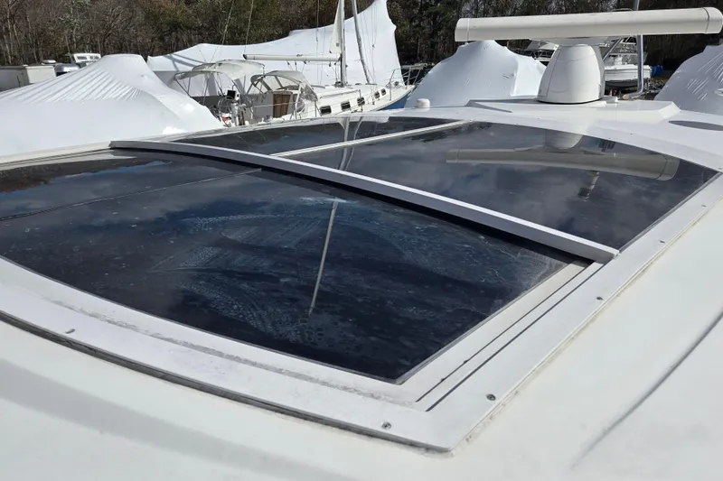 Slide: The Image of Engine compartment of 2016 Cruisers Sport Series 45 Cantius with wiring and control panel. - 69