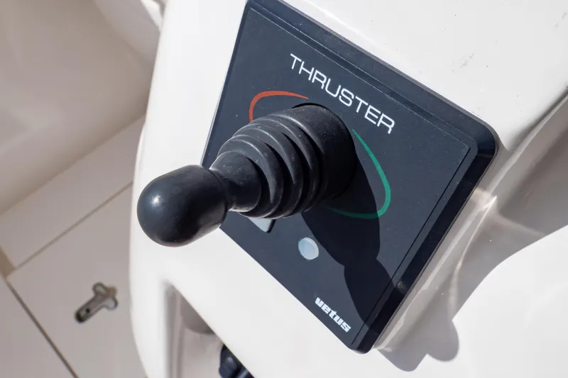 Slide: The Image of Joystick control for thruster on 2015 Intrepid 327 Cuddy boat. - 15