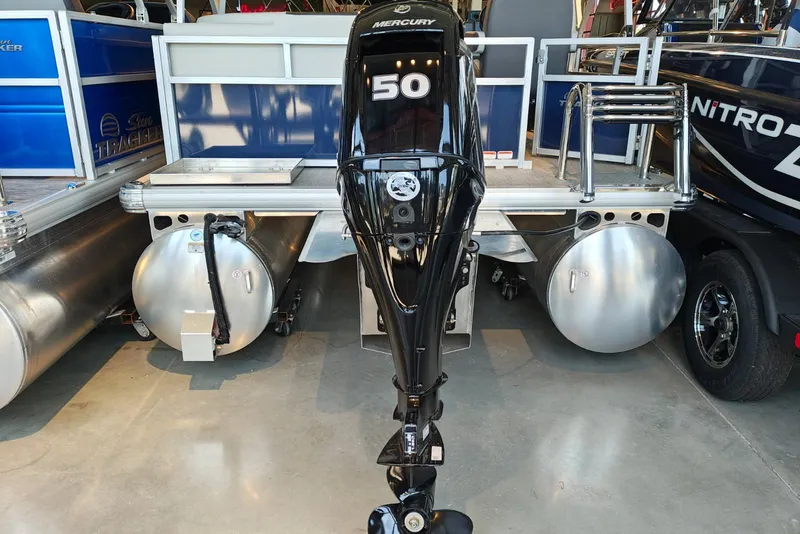 Slide: The Image of 2026 Sun Tracker Bass Buggy 16 XL Select with Mercury 50 outboard motor. - 12