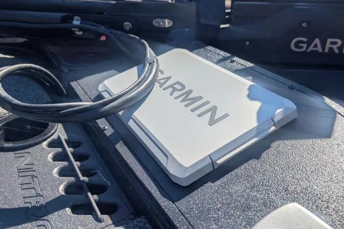 Slide: The Image of Red and black seats in a 2026 Nitro Z18 Pro boat interior. - 109