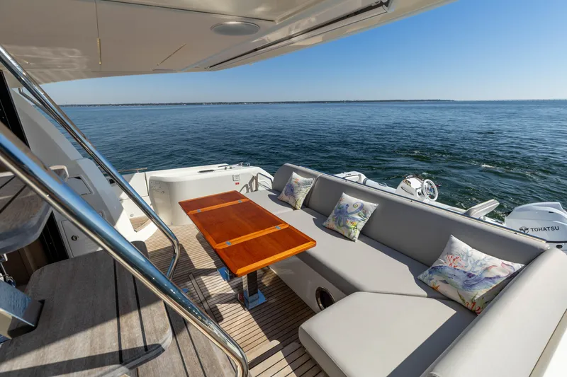 Slide: The Image of 2024 Prestige 520 Fly- SS BELLE VIE- Aft Deck - 38